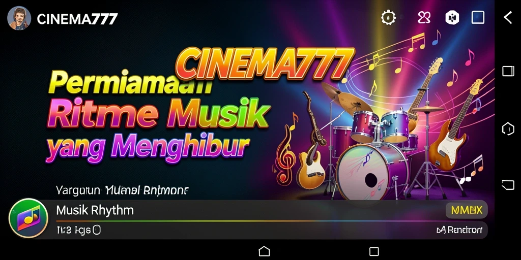 Tampilan antarmuka <strong>CINEMA777</strong> yang modern dan responsif.