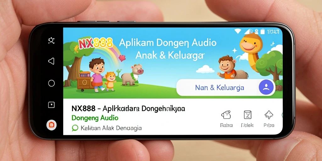 Tampilan antarmuka NX888 yang menarik untuk anak-anak.