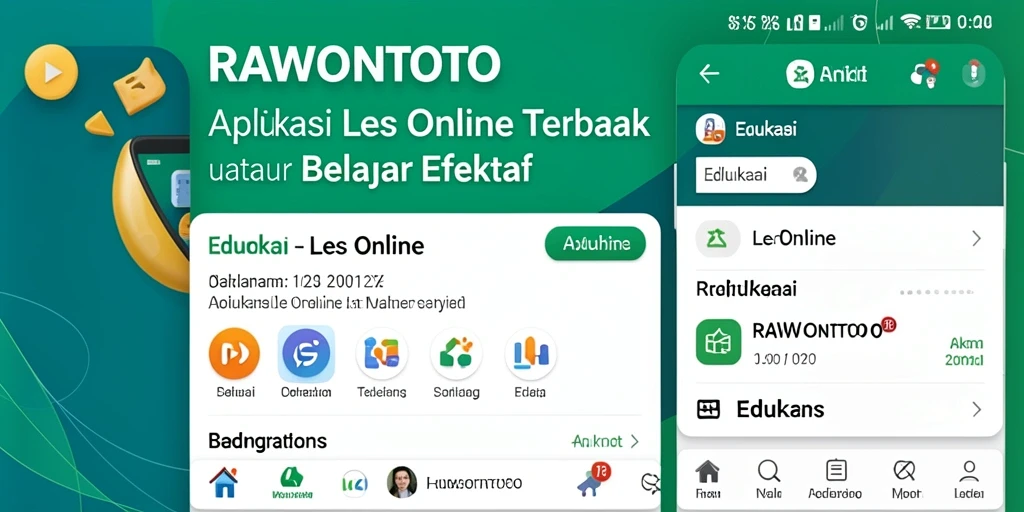 Tampilan antarmuka aplikasi RAWONTOTO yang menarik dan intuitif.