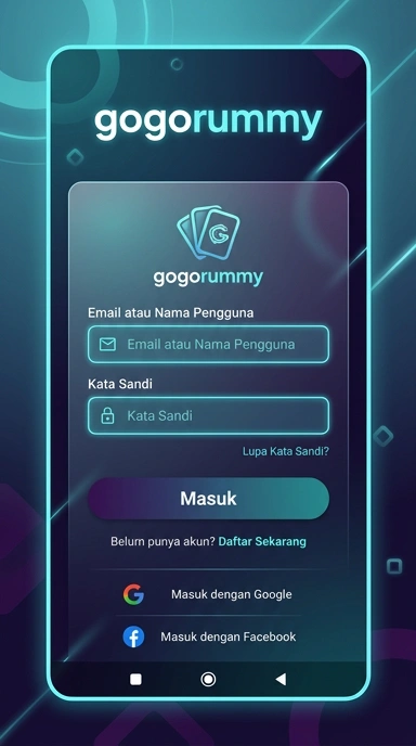 Tampilan halaman login gogorummy
